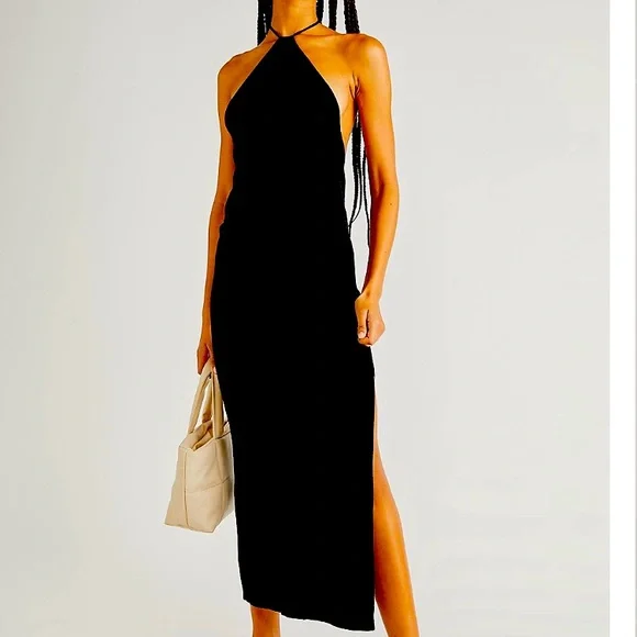 fashion halter dress Zoe Halter Dress in Iconic Iris